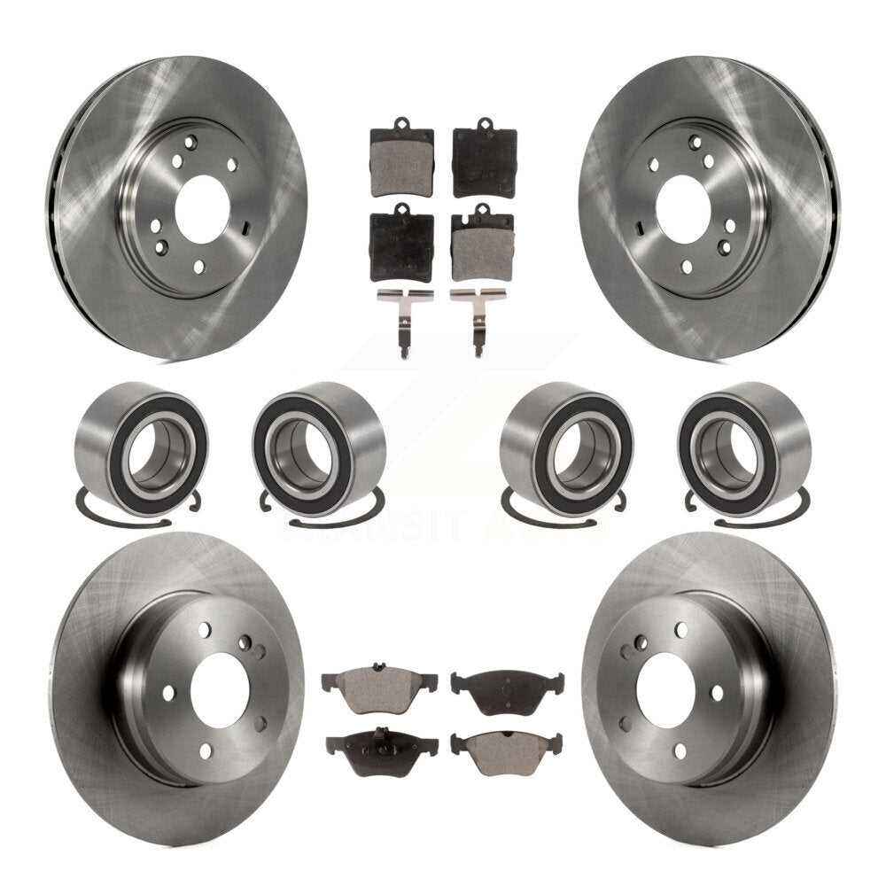 Kit de rotors et plaquettes de frein à disque pour roulements avant et arrière (10 pièces) pour Mercedes-Benz E32