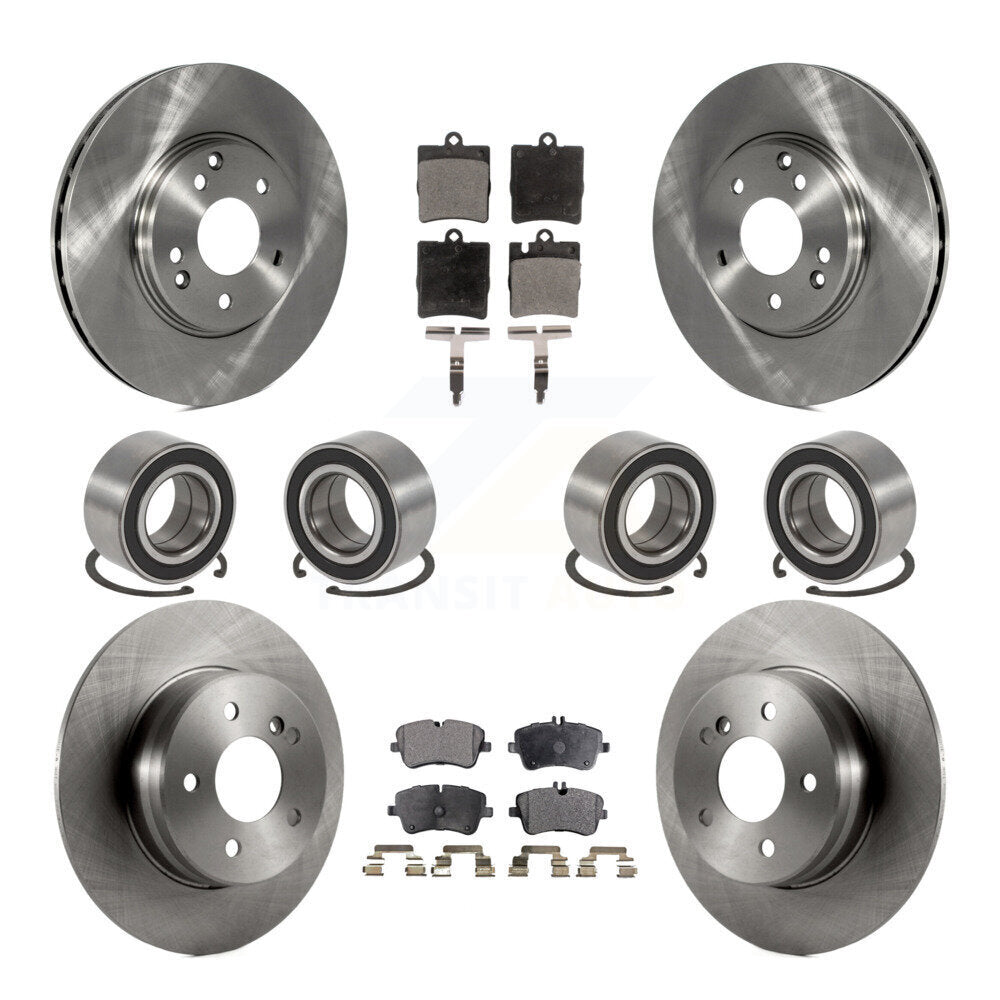 Kit de rotor et de plaquettes de frein à roulement avant et arrière (10 pièces) pour Mercedes-Benz C280 C240 C32
