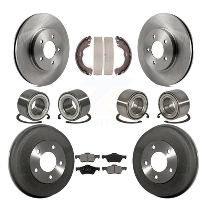 Kit de patins de Rotor de frein, roulement avant et arrière (10 pièces), pour Ford Escape Mazda Tribut