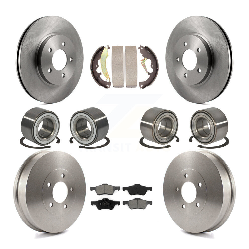 Kit de patins de Rotor de frein, roulement avant et arrière (10 pièces), pour Ford Escape Mazda Tribut