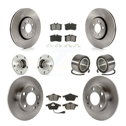 Kit de Rotor et de plaquettes de frein à disque, roulement de moyeu avant et arrière (10 pièces) pour Volkswagen Beetl