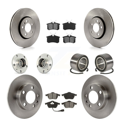 Kit de Rotor et de plaquettes de frein, roulement de moyeu avant et arrière (10 pièces) pour Volkswagen Golf Beetl