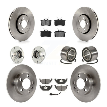 Kit de plaquettes de Rotor de frein, roulement de moyeu avant et arrière (10 pièces) pour Volkswagen Golf 2.0 00-01