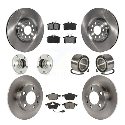 Kit de rotor et de plaquettes de frein à disque, roulement de moyeu avant et arrière (10 pièces) pour Audi T 2000 – 2006