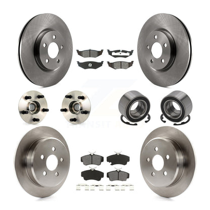 Kit de rotor et de plaquettes de frein à disque, roulement de moyeu avant et arrière (10 pièces) pour Chrysler PT Cruise