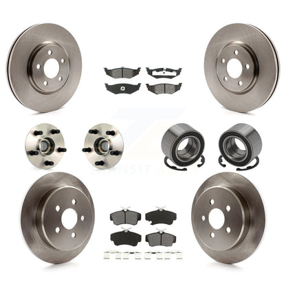 Kit de plaquettes de Rotor de frein, roulement de moyeu avant et arrière (10 pièces) pour Chrysler PT Cruiser Dodg