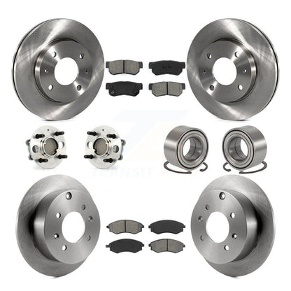 Kit de plaquettes de Rotor de frein, roulement de moyeu avant et arrière (10 pièces), pour Hyundai Sonata 4 roues AB