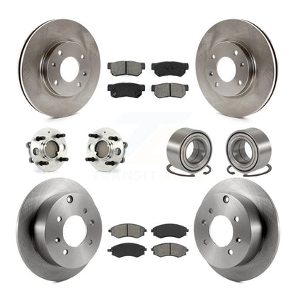 Kit de plaquettes de Rotor de frein, roulement de moyeu avant et arrière (10 pièces), pour Hyundai Sonata 4 roues AB