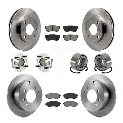 Kit de rotors et plaquettes de frein à disque, roulements de moyeu avant et arrière (10 pièces) pour Hyundai Sonat