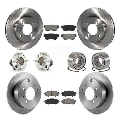 Kit de rotor et de plaquettes de frein, roulement de moyeu avant et arrière (10 pièces), pour Hyundai Sonata non AB