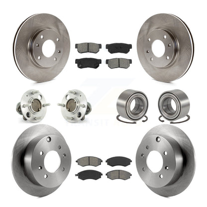 Kit de plaquettes de Rotor de frein, roulement de moyeu avant et arrière (10 pièces), pour Hyundai Sonata jusqu'à 09 03