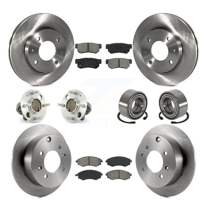 Kit de plaquettes de Rotor de frein, roulement de moyeu avant et arrière (10 pièces), pour Hyundai Sonata Kia Optim