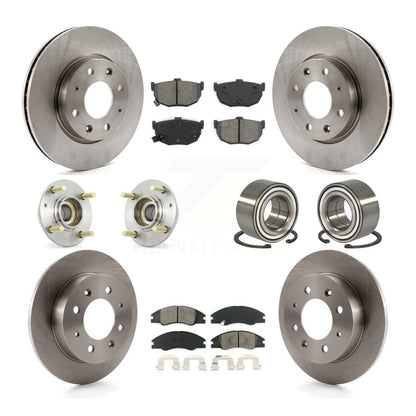 Kit de plaquettes de Rotor de frein à disque, roulement de moyeu avant et arrière (10 pièces) pour Kia Spectra Spectra
