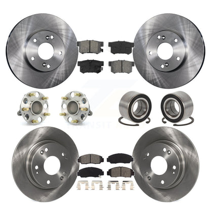Kit de rotors et plaquettes de frein à disque, roulement de moyeu de roue avant et arrière (10 pièces) pour Acura CS