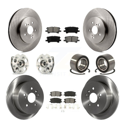 Kit de Rotor et de plaquettes de frein, roulement de moyeu avant et arrière (10 pièces) pour Lexus RX350 RX330 Toyot