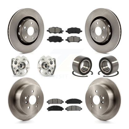 Kit de plaquettes de Rotor de frein, roulement de moyeu avant et arrière (10 pièces) pour Toyota Venza AW 2009 – 2016
