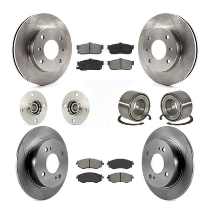 Kit de rotors et plaquettes de frein à disque, roulement de moyeu avant et arrière (10 pièces) pour Nissan Sentra 1.8