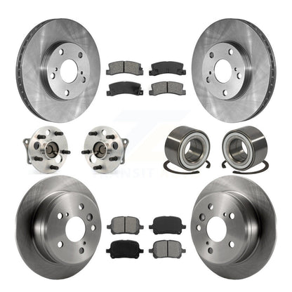 Kit de plaquettes de Rotor de frein, roulement de moyeu avant et arrière (10 pièces), pour Toyota Camry Solara Lexu