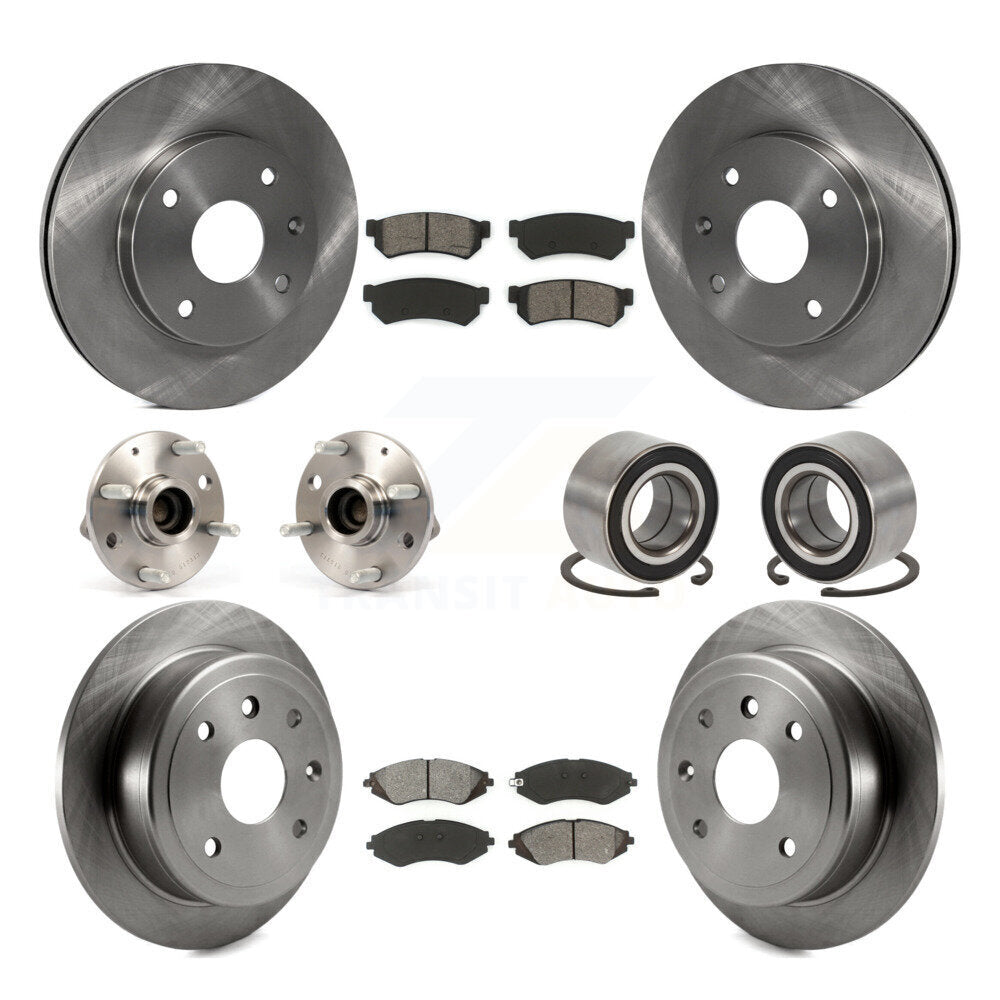 Kit de Rotor et de plaquettes de frein, roulement de moyeu avant et arrière (10 pièces) pour Chevrolet Optra Suzuk