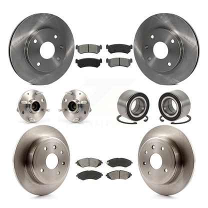 Kit de rotors et plaquettes de frein, roulement de moyeu avant et arrière (10 pièces) pour Chevrolet Optra non AB