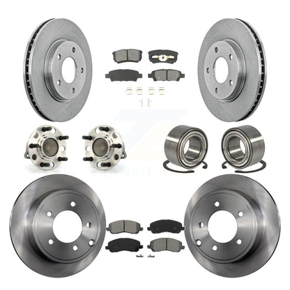 Kit de rotors et plaquettes de frein à disque, roulements de moyeu avant et arrière (10 pièces) pour Dodge Caliber