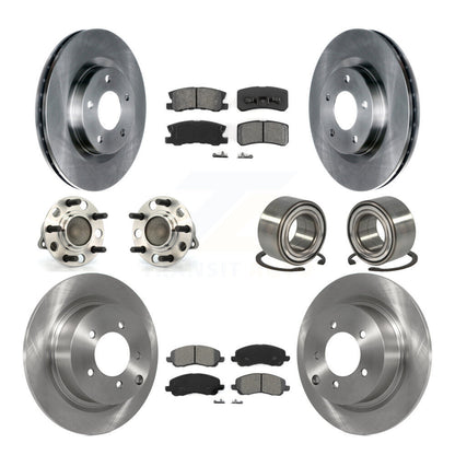 Kit de Rotor et de plaquettes de frein, roulement de moyeu avant et arrière (10 pièces) pour Jeep Patriot Compass FW
