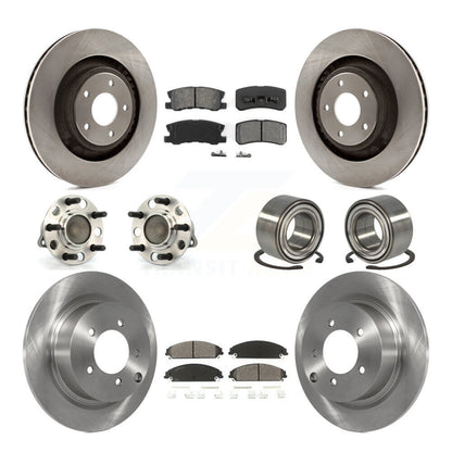 Kit de rotors et plaquettes de frein à disque, roulements de moyeu avant et arrière (10 pièces) pour Dodge Caliber