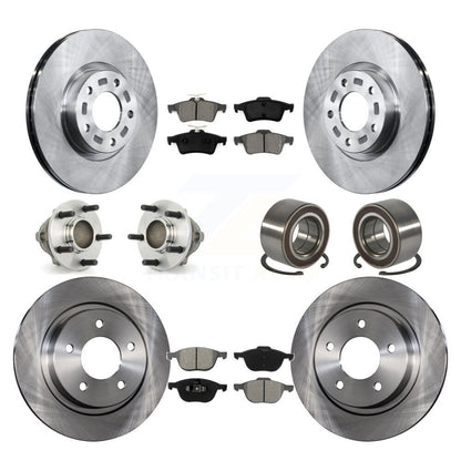 Kit de rotors et plaquettes de frein à disque, roulements de moyeu avant et arrière (10 pièces) pour Mazda 3 Sport