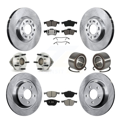 Kit de plaquettes de Rotor de frein à disque, roulement de moyeu avant et arrière (10 pièces) pour Mazda 5 à 02 0 2006
