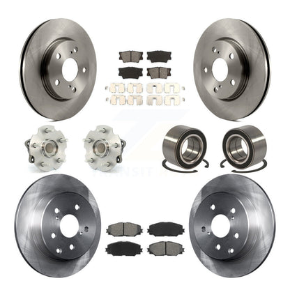 Kit de rotor et de plaquettes de frein à disque, roulement de moyeu avant et arrière (10 pièces) pour Lexus HS250 2010