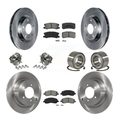 Kit de Rotor et de plaquettes de frein, roulement de moyeu avant et arrière (10 pièces) pour Mitsubishi Outlander RV