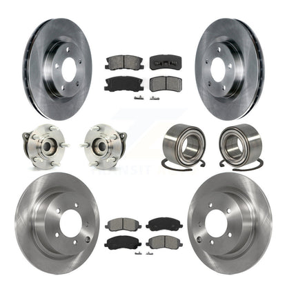 Kit de plaquettes de Rotor de frein, roulement de moyeu avant et arrière (10 pièces) pour Mitsubishi Outlander Spor