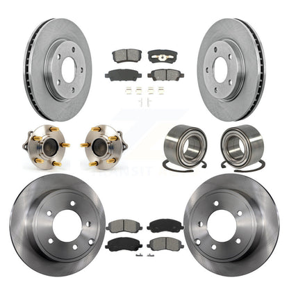 Kit de Rotor et de plaquettes de frein à disque, roulement de moyeu avant et arrière (10 pièces) pour Mitsubishi Lance