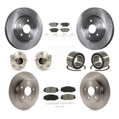 Kit de rotors et plaquettes de frein à disque, roulements de moyeu avant et arrière (10 pièces) pour Toyota Matrix