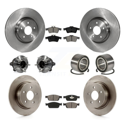 Kit de plaquettes de Rotor de frein, roulement de moyeu avant et arrière (10 pièces), pour Ford Escape FWD avec 2.0