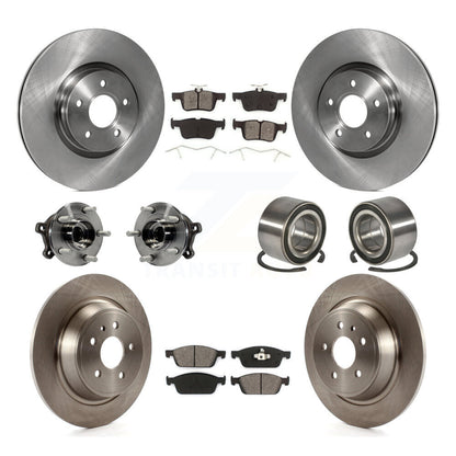 Kit de rotors et plaquettes de frein avec roulement de moyeu avant et arrière (10 pièces) pour Ford Escape Lincoln MK