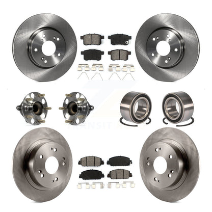 Kit de rotors et plaquettes de frein à disque, roulements de moyeu avant et arrière (10 pièces) pour Honda Accord