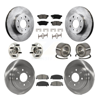 Kit de Rotor et de plaquettes de frein à disque, roulement de moyeu avant et arrière (10 pièces) pour Honda Civic del So