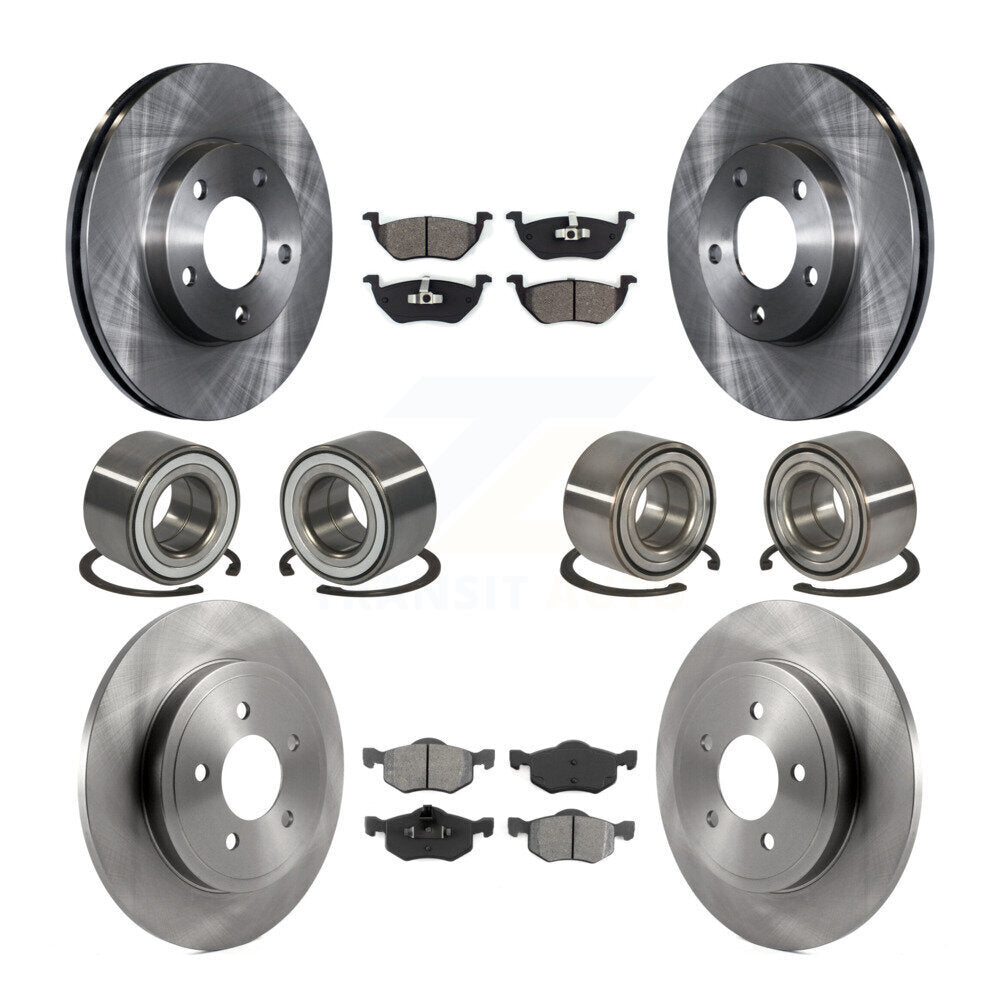 Kit de plaquettes de Rotor de frein à disque, roulement avant et arrière (10 pièces), pour Ford Escape Mazda Tribut
