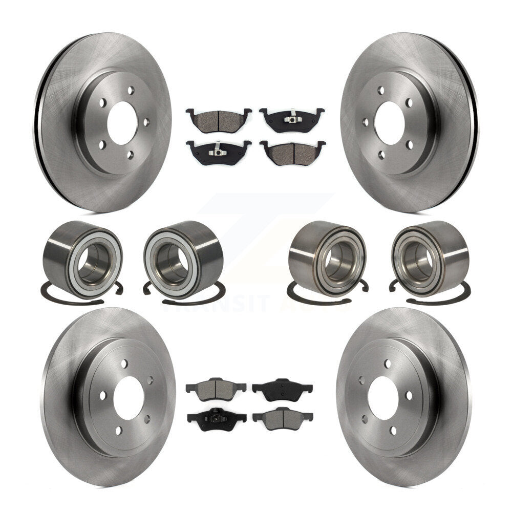 Kit de plaquettes de Rotor de frein à disque, roulement avant et arrière (10 pièces), pour Ford Escape Mazda Tribut