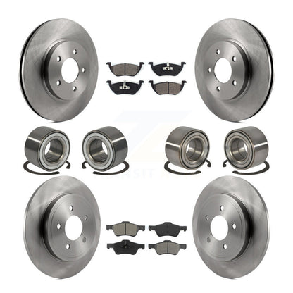 Kit de rotors et plaquettes de frein à roulement avant et arrière (10 pièces) pour Ford Escape Mercury Marine