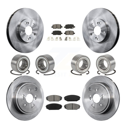 Kit de rotors et plaquettes de frein à disque à roulement avant et arrière (10 pièces) pour Acura MD 2001-2002
