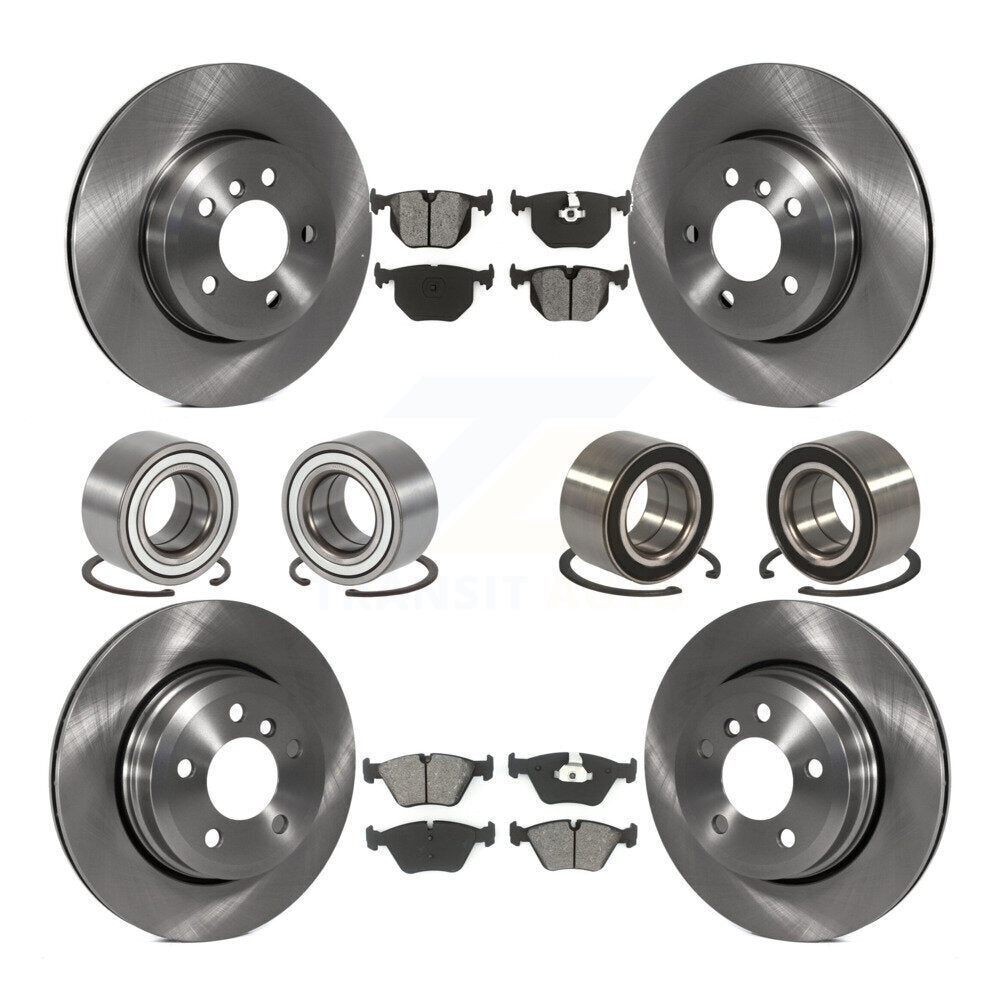 Kit de rotors et plaquettes de frein à disque, roulements avant et arrière (10 pièces) pour BMW X3 2004 – 2010