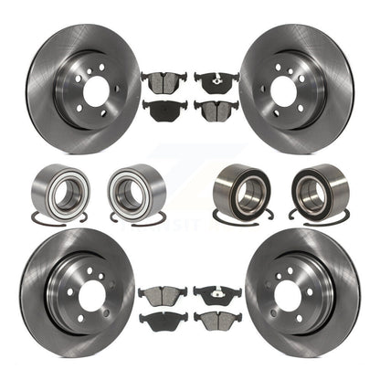 Kit de rotors et plaquettes de frein à disque, roulements avant et arrière (10 pièces) pour BMW X3 2004 – 2010
