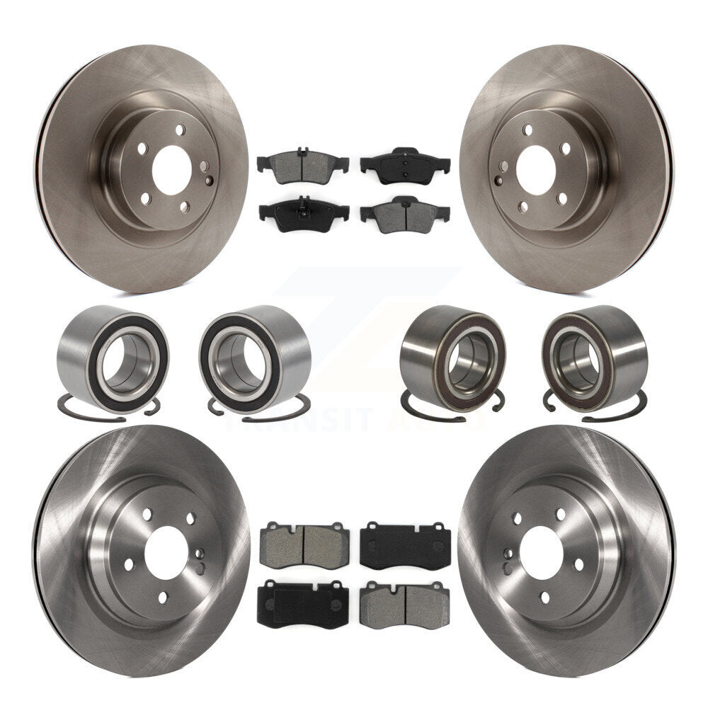 Kit de rotors et plaquettes de frein à disque pour roulements avant et arrière (10 pièces) pour Mercedes-Benz S35