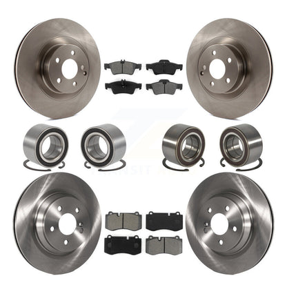 Kit de rotors et plaquettes de frein à disque pour roulements avant et arrière (10 pièces) pour Mercedes-Benz S35