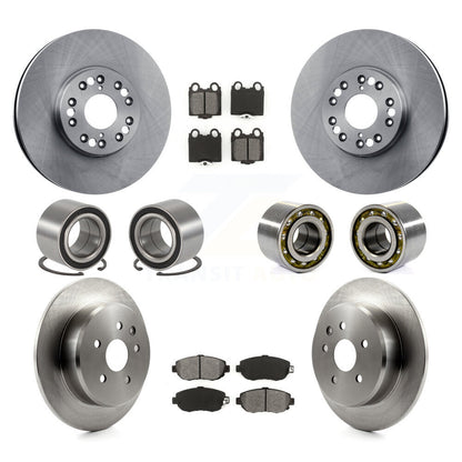 Kit de rotor et de plaquettes de frein à disque, roulement avant et arrière (10 pièces) pour Lexus IS30 2001 – 2005