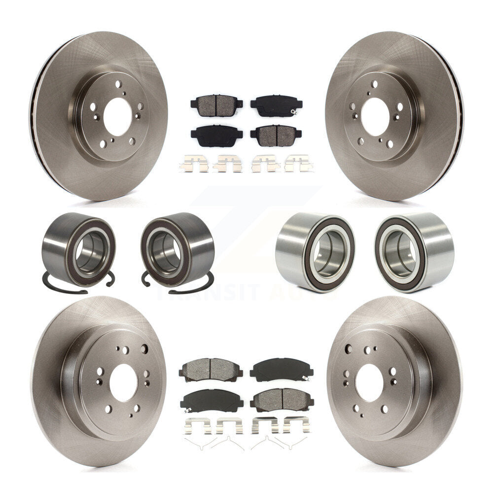 Kit de plaquettes de Rotor de frein à disque, roulement avant et arrière (10 pièces) pour Honda Ridgelin 2006 – 2014