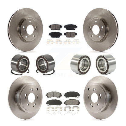 Kit de plaquettes de Rotor de frein à disque, roulement avant et arrière (10 pièces) pour Honda Ridgelin 2006 – 2014