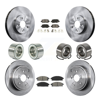Kit de rotors et plaquettes de frein à disque à roulement avant et arrière (10 pièces) pour Acura MD 2003-2006
